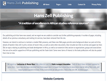 Tablet Screenshot of hanszell.co.uk